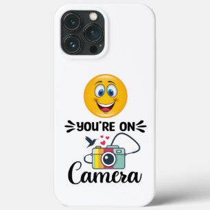 Funda Para iPhone 13 Pro Max ¡Sonríe! Estás En Cámara
