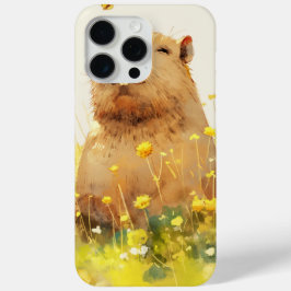 Funda Para iPhone 15 Pro Max Sonrisa chapucero de Capybara