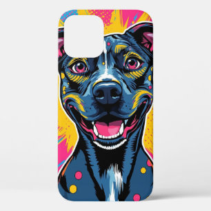 Funda Para iPhone 12 Sonrisa de arte pop - El poder de un perro feliz