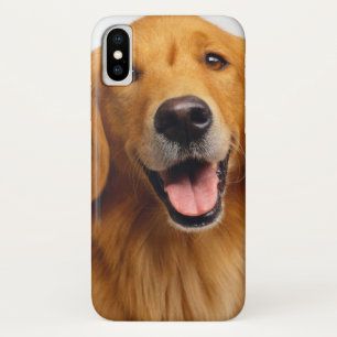 Funda Para iPhone X Sonrisa de Golden Retriever