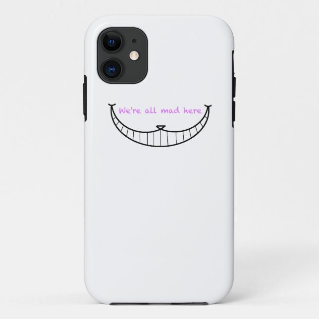 Funda De Case-Mate Para iPhone Sonrisa del gato de Cheshire (Reverso)