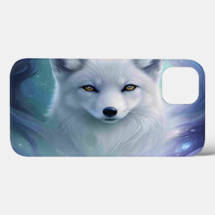 Funda Para iPhone 13 Sorprendente zorro blanco de nieve en tierra helad