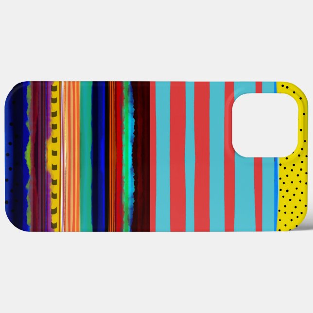 Funda De Case-Mate Para iPhone Sorprendentes rayas RUPYDETEQUILA arte moderno (Reverso  (Horizontal))