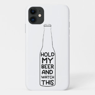 Funda Para iPhone 11 Sostén Mi Cerveza Y Mira Este Divertido Regalo De