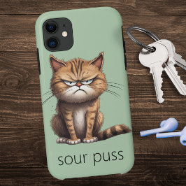 Funda Para iPhone 11 Sour Puss Funny