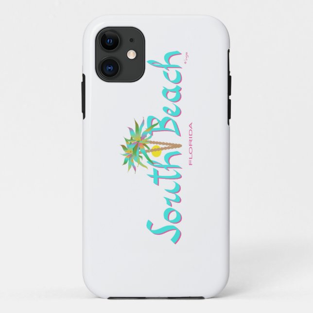 Funda De Case-Mate Para iPhone South Beach Sun Miami (Reverso)
