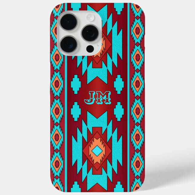 Funda De Case-Mate Para iPhone Southwestern ethnic native pattern (Reverso )
