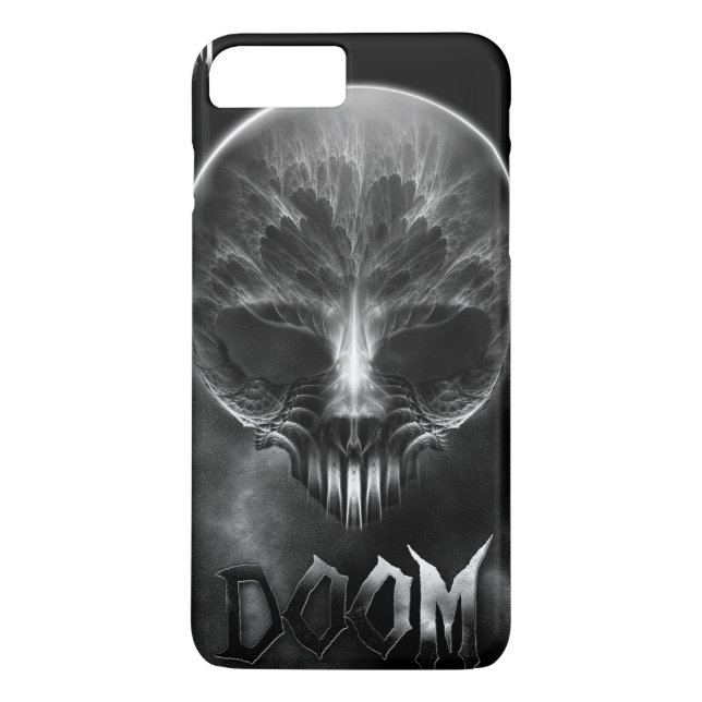 Funda De Case-Mate Para iPhone Soy Doom Fractal Skull (Reverso)
