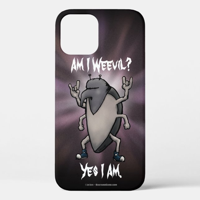 Funda De Case-Mate Para iPhone ¿Soy el malvado Ilustracion de Personalizado Metal (Reverso )