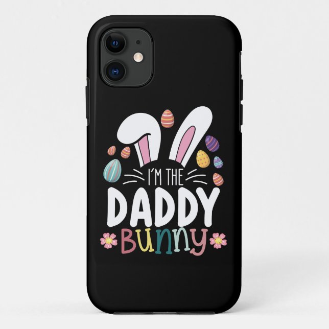 Funda De Case-Mate Para iPhone Soy El Papá Papá Conejo De Pascua Familiar (Reverso)