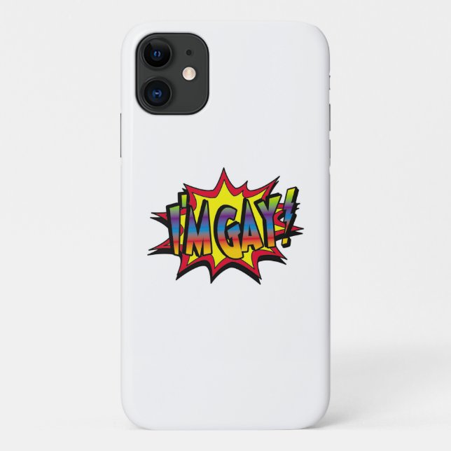 Funda De Case-Mate Para iPhone Soy Gay Burst (Reverso)