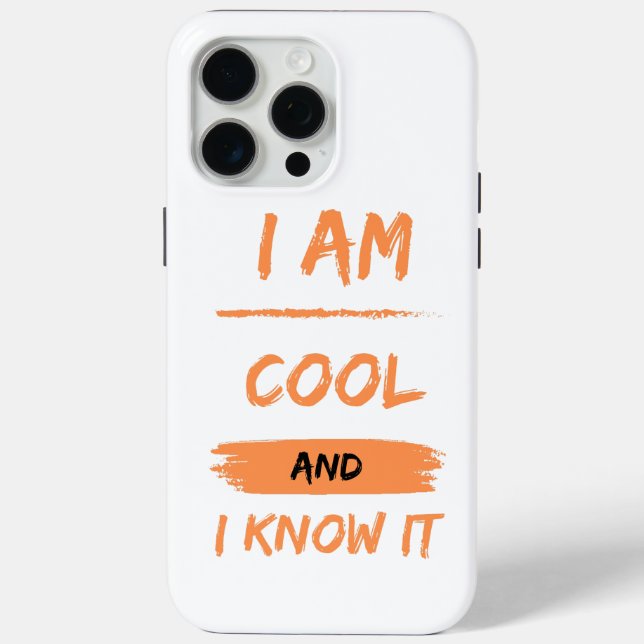 Funda De Case-Mate Para iPhone soy genial y lo sé (Reverso )