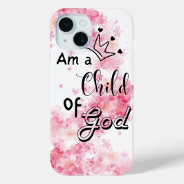 Funda Para iPhone 15 Soy hijo de Dios | Biblia cristiana contra teléfon