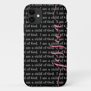 Funda Para iPhone 11 Soy hijo de Dios Negro Personalizado