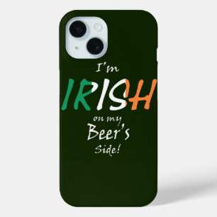 Funda Para iPhone 15 Soy irlandés en el lado de mi cerveza con la bande
