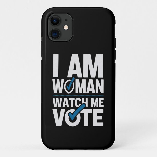 Funda De Case-Mate Para iPhone Soy Mujer Observarme Voto (Reverso)