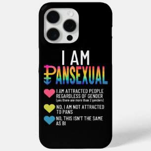 Funda Para iPhone 15 Pro Max Soy pansexual - Cardillas arcoiris del orgullo LGB