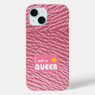 Funda Para iPhone 15 SOY REINA / LightPink