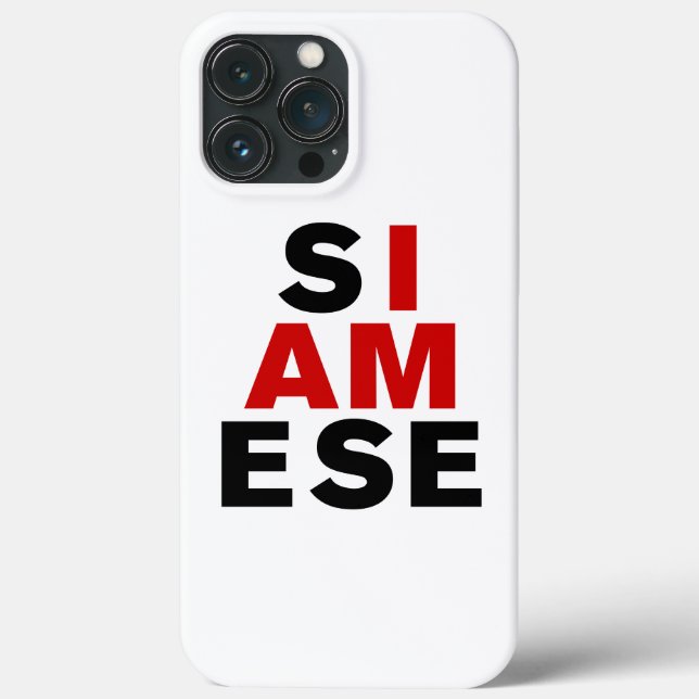 FUNDA DE Case-Mate PARA iPhone SOY SIAMÉS (Reverso )