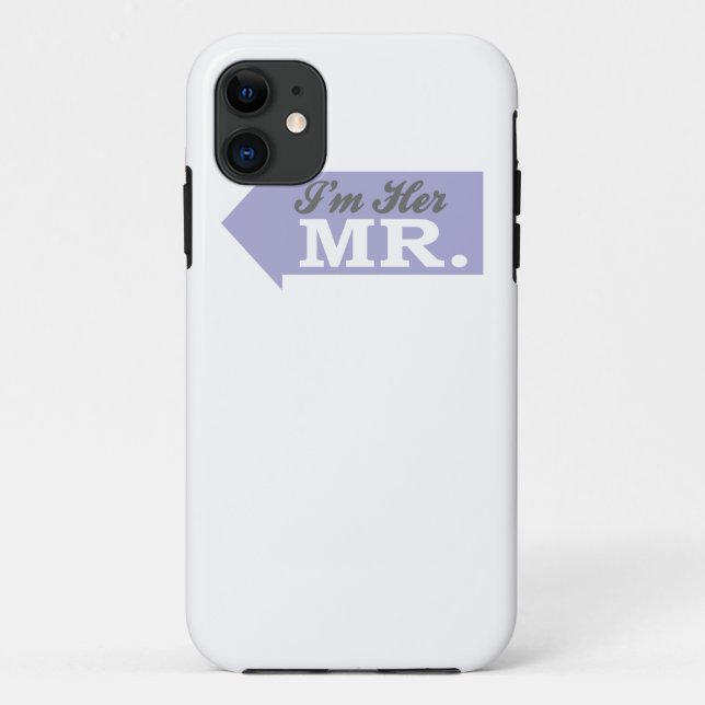 Funda De Case-Mate Para iPhone Soy su Sr. (la flecha violeta) (Reverso)
