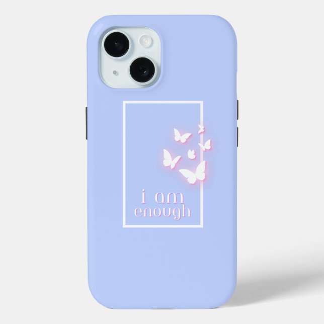 Funda De Case-Mate Para iPhone Soy suficiente, Cita de amor propio (Reverso )