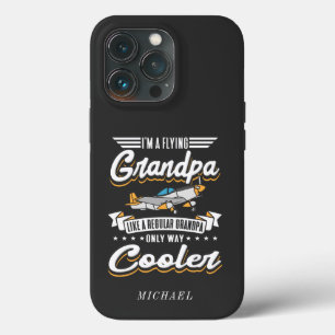 Funda Para iPhone 13 Pro Soy un abuelo de la aviación que vuela sólo Person