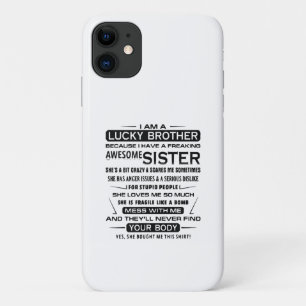 Funda Para iPhone 11 Soy Un Hermano Afortunado Regalos Para Hermano