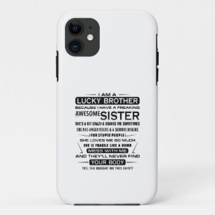 Funda Para iPhone 11 Soy Un Hermano Afortunado Regalos Para Hermano