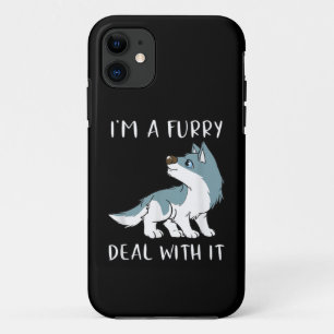 Funda Para iPhone 11 Soy un peludo trato con eso Cute Furry Fandom Disf