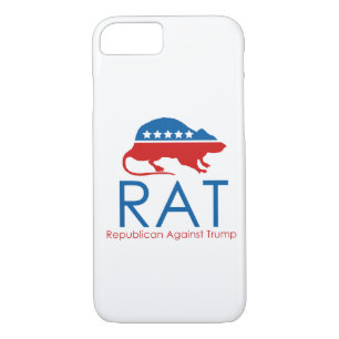 Funda Para iPhone 8/7 Soy un R.A.T.: Republicano contra Trump