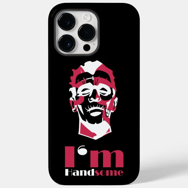 Funda De Case-Mate Para iPhone Soy un rostro abstracto guapo (Reverso )