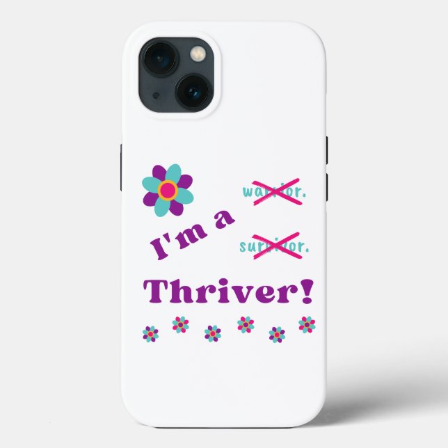 Funda De Case-Mate Para iPhone ¡Soy un Thriver! (Reverso )