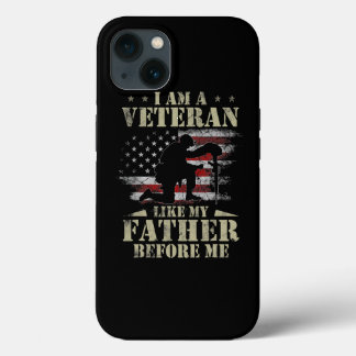 Funda Para iPhone 13 Soy Un Veterano Como Mi Padre Antes De Mí Camisa 4