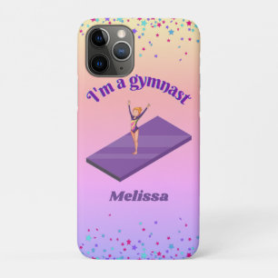 Funda Para iPhone 11 Pro Soy una gimnasta - Chica con Leotard sobre Gimnasi