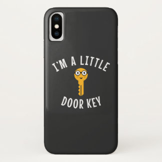 Funda Para iPhone X Soy una pequeña llave de puerta