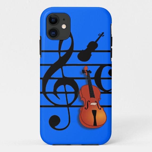 Funda De Case-Mate Para iPhone Soy violín. (Reverso)