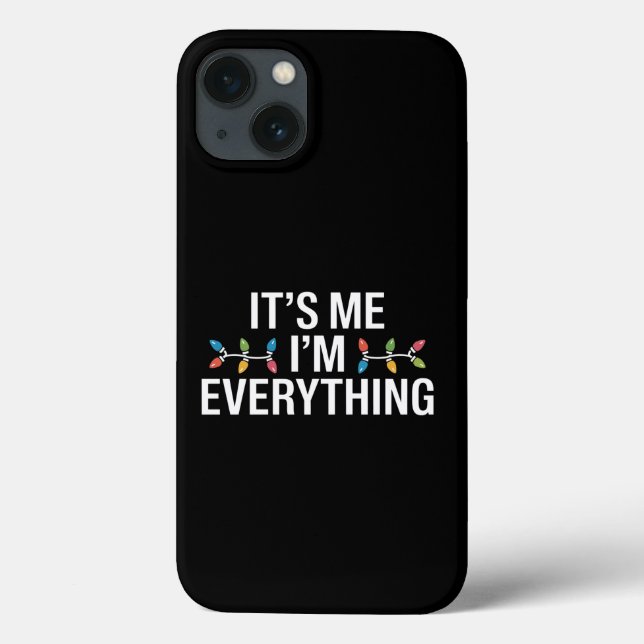 Funda De Case-Mate Para iPhone Soy yo, estoy todo coincidiendo con Navidades fami (Reverso)