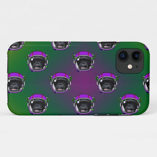 Funda De Case-Mate Para iPhone Space Chimp Case-Mate iPhone Case (Reverso (horizontal))