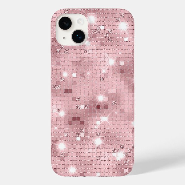 Funda De Case-Mate Para iPhone Sparkle Luxury Pink (Reverso )