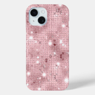 Funda Para iPhone 15 Sparkle Luxury Pink