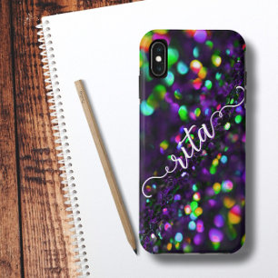 Funda Para iPhone XS Max Sparkling morado oscuro