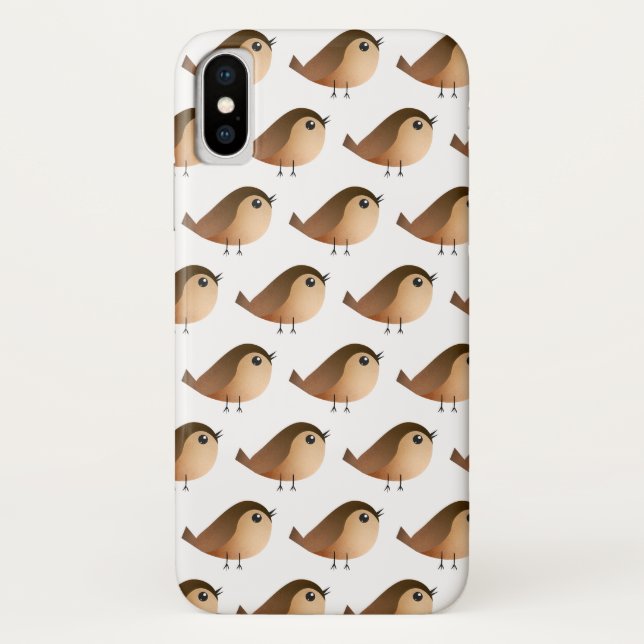 Funda De Case-Mate Para iPhone Sparrow Bird Cartoon  (Reverso)