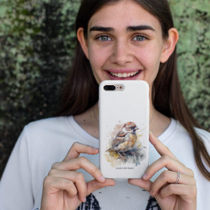 Funda Para iPhone 11 Pro Sparrow de acuarela rusa, personalizado