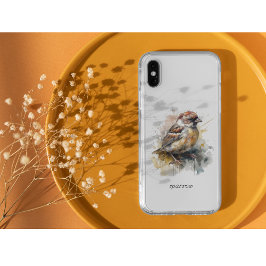 Funda Para iPhone 11 Sparrow de acuarela rusa, personalizado