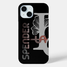 Funda Para iPhone 15 SPENDER iPhone Cases Tendencia Resumen Polvo Negro
