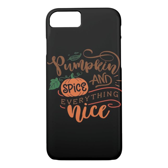 Funda De Case-Mate Para iPhone Spice De Calabaza Y Todo Lo Agradable. (Reverso)