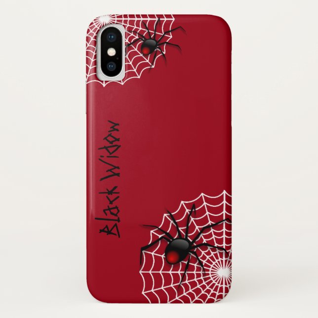 Funda De Case-Mate Para iPhone Spider de viuda negra (Reverso)