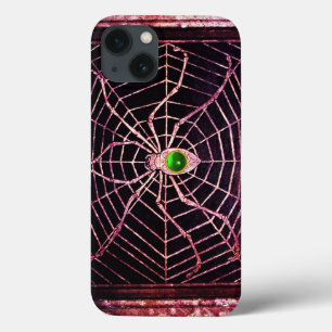 title_seo2 SPIDER Y WEB Green Emerald Gem, Negro