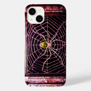 Funda Para iPhone 14 De Case-Mate SPIDER Y WEB Yellow Topaz Black