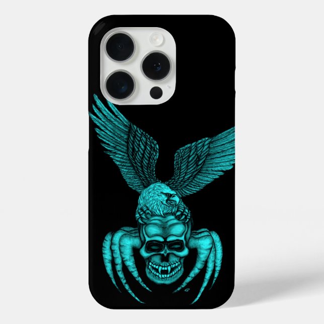 Funda De Case-Mate Para iPhone Spiderskull con águila (Reverso )